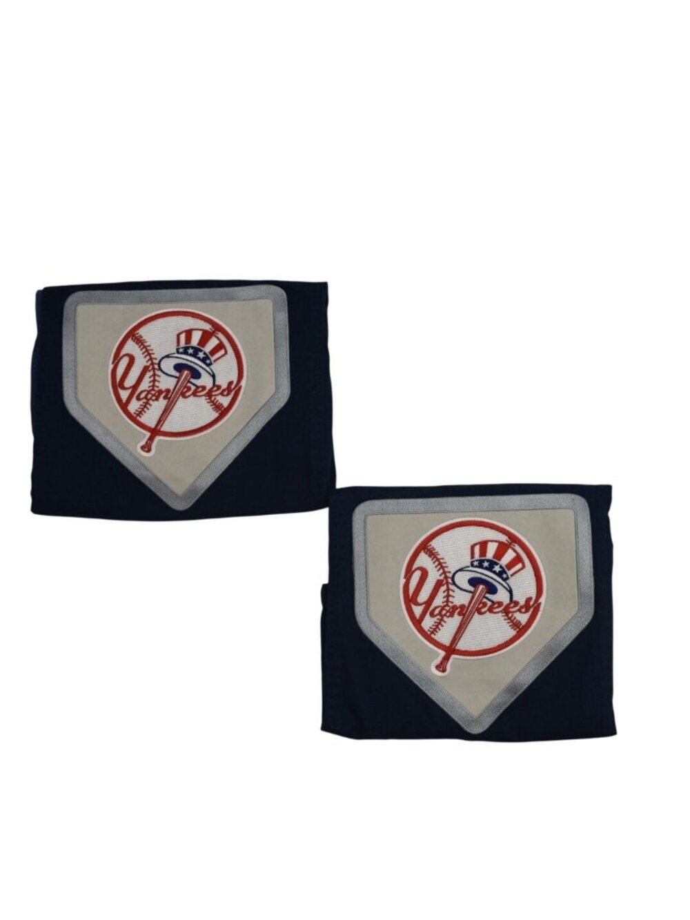 Pottery Barn Teen NY Yankees Pillowcases Shams Set 2 MLB Embroidered Blue